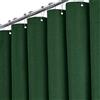 BTTN Tenda da doccia in tessuto 180x200 cm, texture lino verde antimuffa, tenda da doccia lavabile in tessuto con 12 ganci, moderna in poliestere idrorepellente con pesi per vasca da bagno, verde