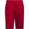 adidas Uomo Legends 3-Stripes Basketball Shorts, Team Power Red 2/Black, 3XL 7 inch