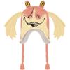 Star Wars Jar Binks, Berretto Invernale Peruviano Lavorato a Maglia, con Orecchie di Gungan 3D e Nappe, Multicolore, Taglia Unica, Multi, Taglia Unica