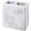 Avanti Linens - Portaspazzolino da denti, decorazione bagno ispirata al marmo (collezione Catania)