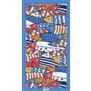 PARAH Telo Mare in 100% Cotone 90x170 cm - Extra Morbido e Ultra Assorbente, Asciugatura Rapida, Leggero e Confortevole, Certificato OEKO-TEX, Ideale per Spiaggia, Piscina e Viaggio (Pesci)