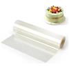 Elalove Acetato per Torte 20cm x 10m, 12,5 Micron Pellicola Trasparente Alimentare, Fogli Acetato per Dolci Adatti al Contatto con Cibi, Ideali per Decorazioni e Fodere