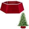 SHATCHI Base per albero di Natale, 68,1 cm, pieghevole, in velluto, per decorare l'albero di Natale