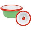 Talking Tables Piccola ciotola smaltata verde fatta a mano con design a pomodoro all'interno, infrangibile e lavabile in lavastoviglie, stoviglie riutilizzabili per sala da pranzo, ciotole per salse
