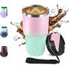 JAPORIA Bicchiere Termico 600ml 20oz, Borraccia Termica in Acciaio Inox, Tazza Termica con Doble Pared Reutilizable, sin BPA, Tazza da Viaggio per Caffe, Termos Caffè para Viajes, Oficina, Deporte, Escuela