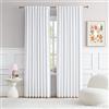 DUALIFE Tende bianche bianche lunghe 248 cm, tende oscuranti per camera da letto, isolamento termico, 132 x 248 cm, 2 pannelli