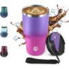 JAPORIA Tazza Termica 600ml 20oz, Borraccia Termica in Acciaio Inox, Bicchiere Termico con Doble Pared Reutilizable, sin BPA, Tazza da Viaggio per Caffe, Termos Caffè para Viajes, Oficina, Deporte, Escuela