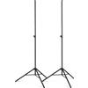 Showlite LS-270S Supporto Per Luci 2,7 m Set Da 2 - Estraibile Facilmente - Portata Massima: 50 kg - Estraibile Da 1,5 A 2,7 m - Diametro Tubo: 35 mm Ø - Materiale: Acciaio - Nero