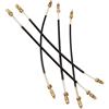 OFFSCH 5 Pezzi Corde per Coda di Violino in Nylon e Ottone Nero, Accessori per Corda di Coda 4/4-3/4 Violino e Viola Piccola, Ricambi Affidabili