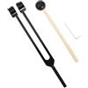 AMENGJ Stimmgabel Set di diapason in lega di alluminio da 128 Hz for terapia del suono colorata(Black-pommel)