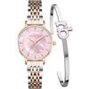 Roccobarocco Snello Box Set RB.4659L-05M Orologio da donna in acciaio con quadrante madreperla e bracciale in acciaio omaggio (Rosa)