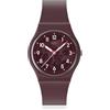Swatch Thru The Crown Glass- SO28R115, bordeaux, striscia