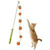 Tuxuseo Canna da gioco per gatti, 39,9 cm, a forma di frutta in legno, con manico antiscivolo, per gattini al chiuso, giocare, e stricciare i denti, casa, , giardino, all'aperto