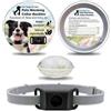 ASEFWEG Aquality Pets Collare Antiparassitario Naturale,AqualityPets Collare Antiparassitario per Cani Naturale,Ciondolo Repellente per Pulci E Zecche，Protezione Duratura per Cani di Tutte le Taglie (Nero)