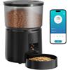 SOOFPET Distributore Automatico Cibo Gatti - 5G/2.4G WiFi Dispenser - Distributore Cibo Gatti Collegare APP - Alimentazione a Distanza - 10 Pasti al Giorno - Doppia Alimentazione - 3L Bianco