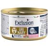 Generico EXCLUSION Urinary Cat Pork & Pea and Rice | alimento umido completo gusto Maiale, Piselli e Riso per gatti di tutte le razze e di tutte le taglie con calcoli di struvite, 12 lattine da 85 grammi.