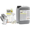 HYTAMA TOOLS KIT MUFFYXID, Rimuovi Muffa, Antimuffa, Azione Rapida, Igienizzante, Elimina rapidamente Muffe, Funghi, Muschi e Alghe, ritarda la ricomparsa, 1 X 500 ml SPRAY + 5 Lt