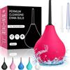 Dasgutes Clistere per pulizia ano anale - Peretta per Clistere Adulti Per Doccia Anale Lavanda Vaginale, per Donne Uomini Kit di Bulbi per Clistere 224ml（Rosa brillante）