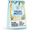 Alpha Foods Proteine in Polvere | Vegan Protein Arricchite con BCAA e creatina monoidrata | Vaniglia | 600g | Aminoacidi Essenziali Pre workout, Mass Gainer | Vegan Muscle Protein | Alpha Foods