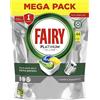 Fairy Platinum Detersivo Pastiglie Lavastoviglie, Brillantante, 44 Capsule Lavastoviglie, Limone, Con Sistema Di Prelavaggio Integrato, Efficace Nelle Sfide Difficili Contro Lo Sporco