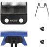 VGR 001 Clipper Dlc In Acciaio Al Carbonio, Lama Di Movimento Professionale In Ceramica Con 2 Coppie Di Viti, Clip Modello Con Set Di Lame Fisse Rivestite, Blu