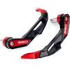 CCYYMOWOK Protettore per Manubrio Moto Accessori per Kawasaki Ninja 650 Ninja650 Z650 2017-2024 2025 Protezione Mani Punta Manubrio Moto Freno Frizione Leva Protezione in Alluminio (Rosso)