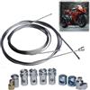 Knocery Cavo Frizione e Acceleratore Moto Universale 1m Ø1,2mm con Morsetto - per Scooter, Cross e Carburatore, Cavo Della Frizione per Moto