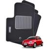 TSM Tappetini Per Fiat 500 / 500C dal 2007 per Vetture Con Nessuno o 1 Pin di Fissaggio, Con Logo Ricamato, Alta Qualità, Made In Italy.