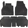 IMJ-Global Tappetini Auto Gomma No. 77 su Misura Compatibili con Renault Kangoo II 2007-2021 1° e 2° fila, Set Completo di Tappeti Auto TPE per Migliorare Look e Sportività