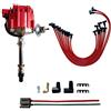 MAS Distributore HEI Performance con tappo rosso e kit di cablaggio compreso bobina 65K compatibile con Chevy 305-454 Chevrolet C10 GMC SBC BBC 350-400 4.3L 5.0L 5.7L 6.6L 7.4L