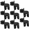 ECSiNG 10 pezzi auto cofano cofano asta supporto soggiorno clip supporto 792843 per C3 C4 2008 208 301 308 pezzi pezzi di ricambio automobilistico plastica nero