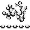 JOYOLA 100PCS Plastic Fastener Auto,Rivetti Plastica auto,Clip Della Portiera Dell'auto con Della Rondella,Rivetti Plastica,Rivetti in Plastica per Auto, Clip Fissaggio per Auto Universali