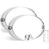 FISHOAKY Plafoniera LED 12V Camper, Plafoniera LED 12 Volt per Camper 12V Interruttore con 600LM Illuminazione Interna Camper per Rimorchio, Camper, Barca (2Pcs)