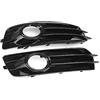 EASTERTIME Coppia copri ghiera fendinebbia for auto adatta for Audi A3/A3 Quattro W/Pacchetto sportivo 2009-2012 Griglia paraurti anteriore Griglia fendinebbia 8P0807682 8P0807681 Griglia del paraurti