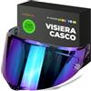 Everalo Visiera Compatibile con Agv Corsa - Corsa R - Pista Gp - Pista Gpr - Pista Gp Rr - Gt Veloce - Veloce S - Race 3 (Iridium Cromo)