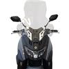 MIM Distribution Tasparente Alto specifico per Sym Maxsym 400 2021, Vetro, 4 mm, Frontale e Interno, Motocicletta