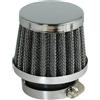 Generico Filtro Aria Racing N Y P S O Sportivo Universale - Attacco Ø 35mm - Forma Cilindrica Diritta Corta in Rete Metallica - Per Moto, Scooter e Pit Bike - Cod. 100601010