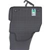 Petex 66410 Tappetino in Gomma nero anteriore e Posteriore Compatibilità con VW POLO AW1, BZ1