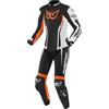 Berik Monza Ladies One Piece Tuta in pelle della moto, nero/bianco/arancione, 40