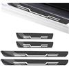 QFYANXUAN Protezione per Soglia Portiera Auto in Fibra di Carbonio per Jeep Avenger Hybrid EV 2023 2024 2025 2026, Protezione per Battitacco, Accessori Decorativi, 4 Pezzi