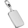 ontto Custodia per chiave dell'auto, adatta per Mitsubishi ASX 2023 2024 2025 per Alpine A290 GTS, custodia in metallo, custodia portachiavi in pelle, accessorio D bianco
