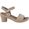 Art 1475 ALFAMA, Sandalo con tacco Donna, Nappa Sesame, 42 EU, Nappa Sesame, 42 EU