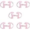 HYSHIKRA Auricolari morbidi di ricambio per cuffie acustiche per walkie talkie Coil Tube Audio Kit, 5 paia (Medium, Pink)