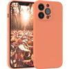 EAZY CASE - Custodia in silicone per iPhone 13 Pro Custodia morbida protettiva con protezione della fotocamera Protezione sottile Premium Cover TPU Telefono Bumper in Arancio