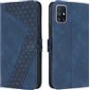 OKZone Cover per Samsung Galaxy M51/F62/M62, Custodia in Pelle Samsung M51/F62/M62, Cover a Libro Galaxy M51/F62/M62 Magnetica Portafoglio Folio PU Pelle Flip Caso con Wallet Case Cover (Blu)