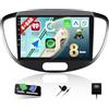 CAMECHO [8-Core 4+64G] CAMECHO Android 13 Autoradio per Hyundai I10 2007-2013, Wireless Carplay Navi DSP, 9 Pollici Stereo 2 DIN con Schermo Bluetooth 5.0 Android Auto FM/RDS Mirror Link 2USB+Mic