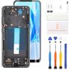 LADYSON Schermo LCD TFT per Samsung Galaxy S21 FE 5G G990B SM-G990B sostituzione display LCD Touch Screen Digitizer Assembly con strumenti (nero con cornice)