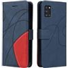 XINNI Cover Protettiva per Samsung Galaxy A31 Case, retrò Cellulare Custodia Libro Antiurto in Flip Pelle PU/TPU, Portafoglio Flip Magnetica, Blu