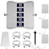 KKBSTR Amplificatore Segnale Cellulare Ripetitore 4G 5G, 5 Bande 800/900/1800/2100/2600MHz, Tre Antenne Interne