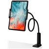 moex - Supporto flessibile a collo di cigno per tablet, telefono cellulare e lettore e-book - FlexGrip Supporto flessibile per iPad Mini 2 3 4 Air Pro/MediaPad T5 T3 / Galaxy Tab S6 Lite A7, nero